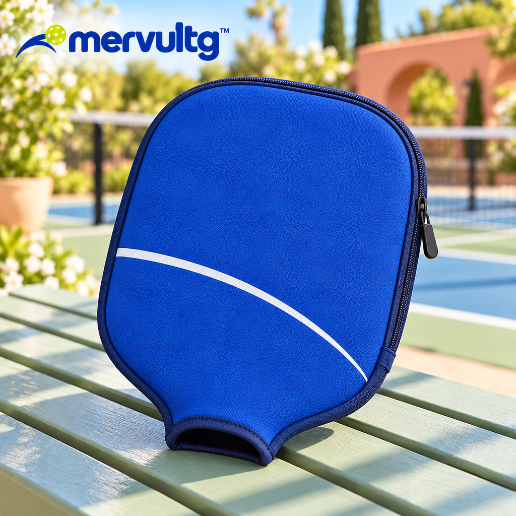 mervultg™ Arc Pickleball Paddle Cover — Neoprene Zip Sleeve for Widebody & Elongated Paddles